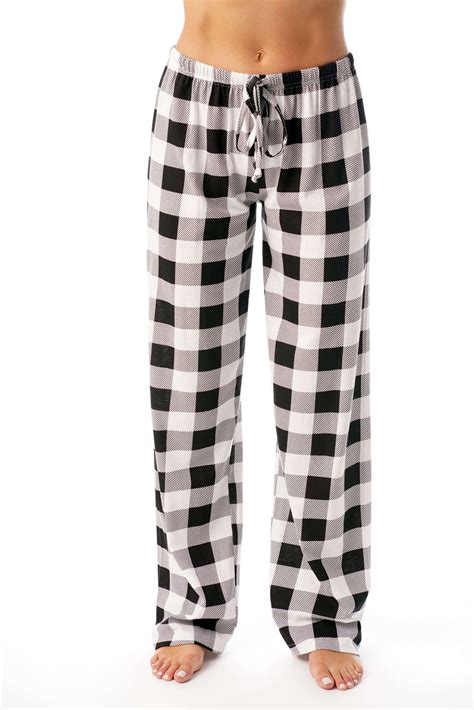 black white plaid pajama pants|black and white pajama bottoms.